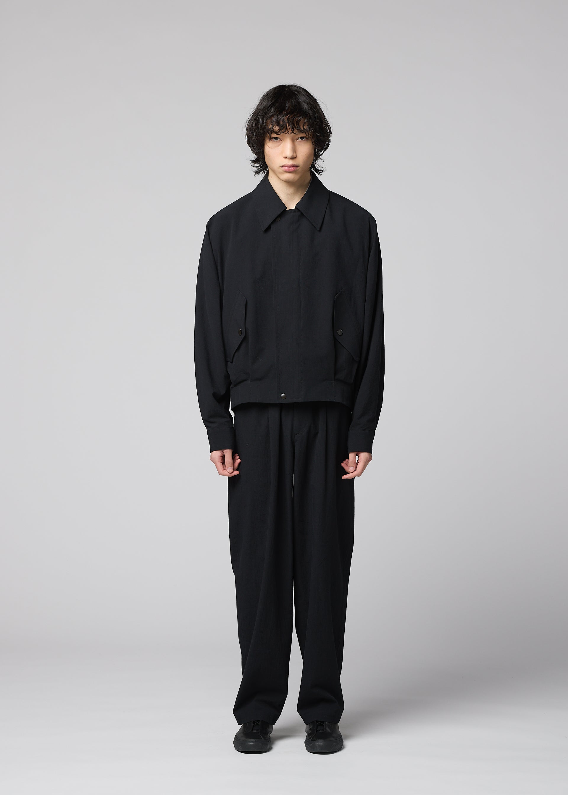 Issey Miyake Comfort Cotton bunda černá bavlněná
