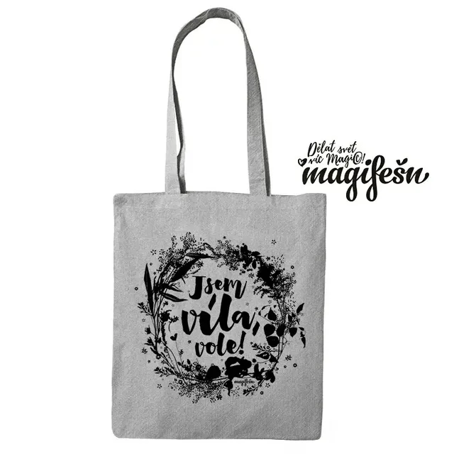 Magifešn Luční Jsem víla vole taška MEDIUM BW