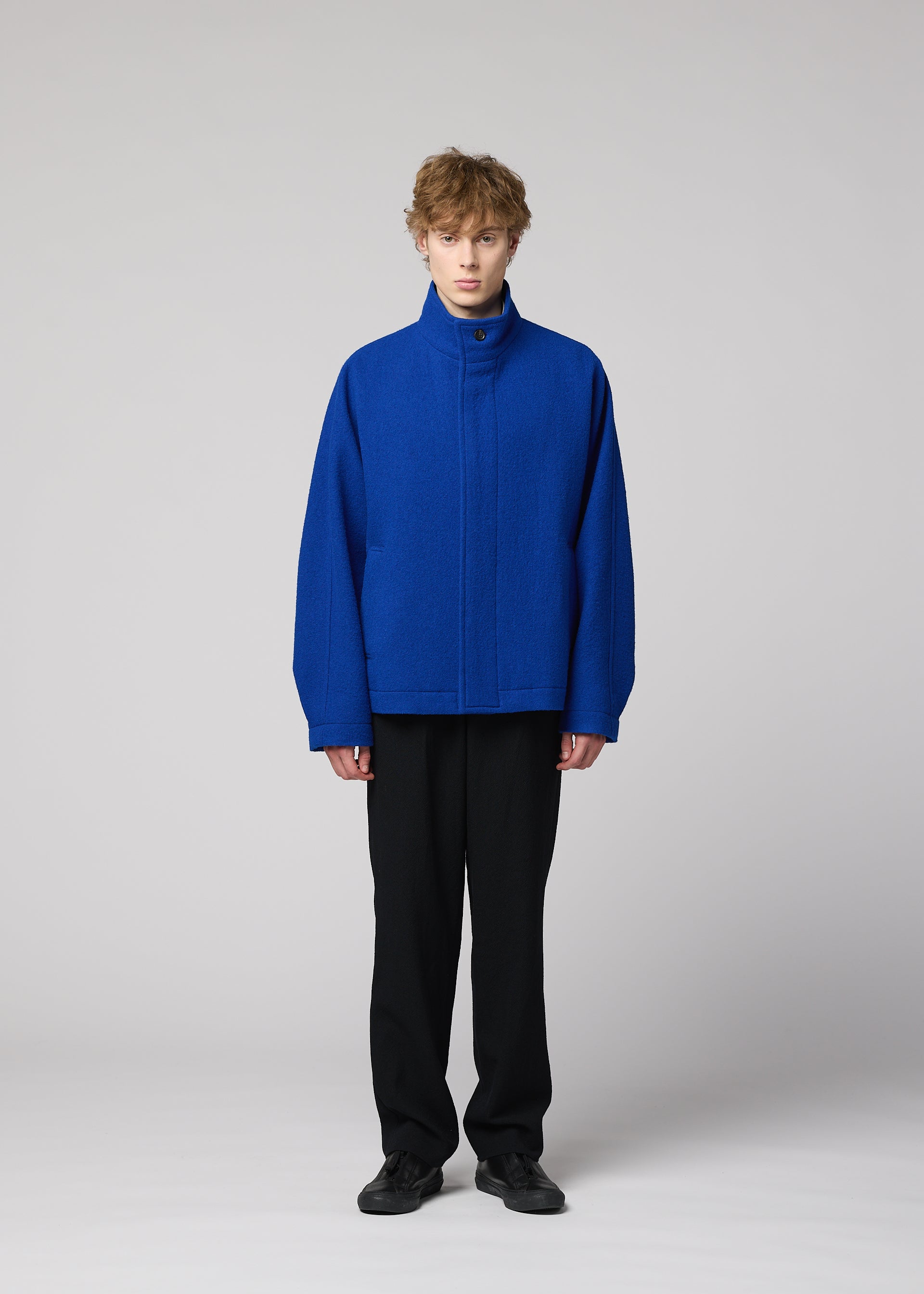 Issey Miyake FULLER WOOL bunda black vlněná
