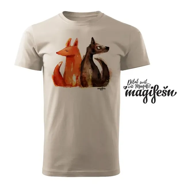 Magifešn XY Liška a vlk tričko bio unisex