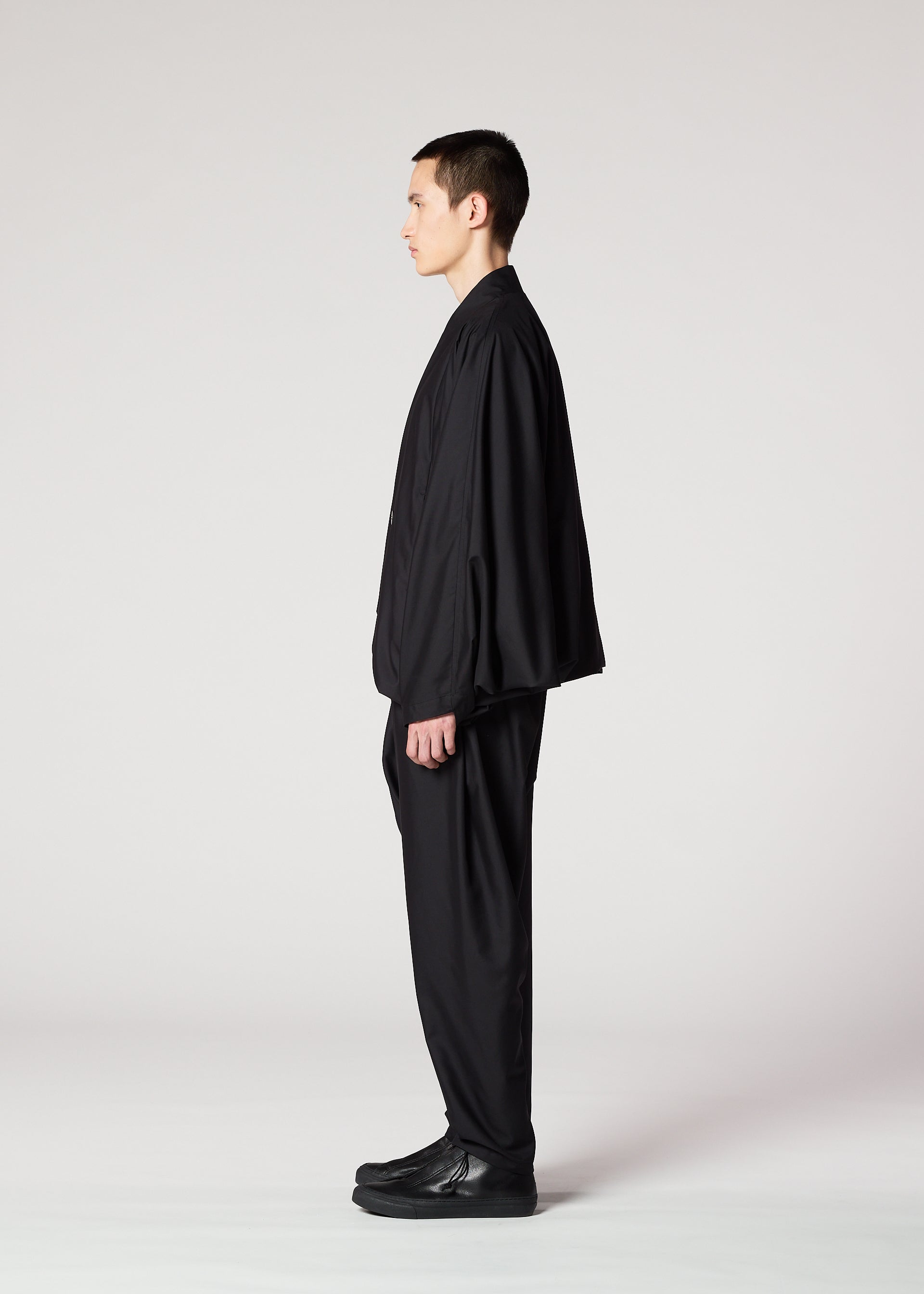 Issey Miyake Swing Black pánské kalhoty černé vel. 2