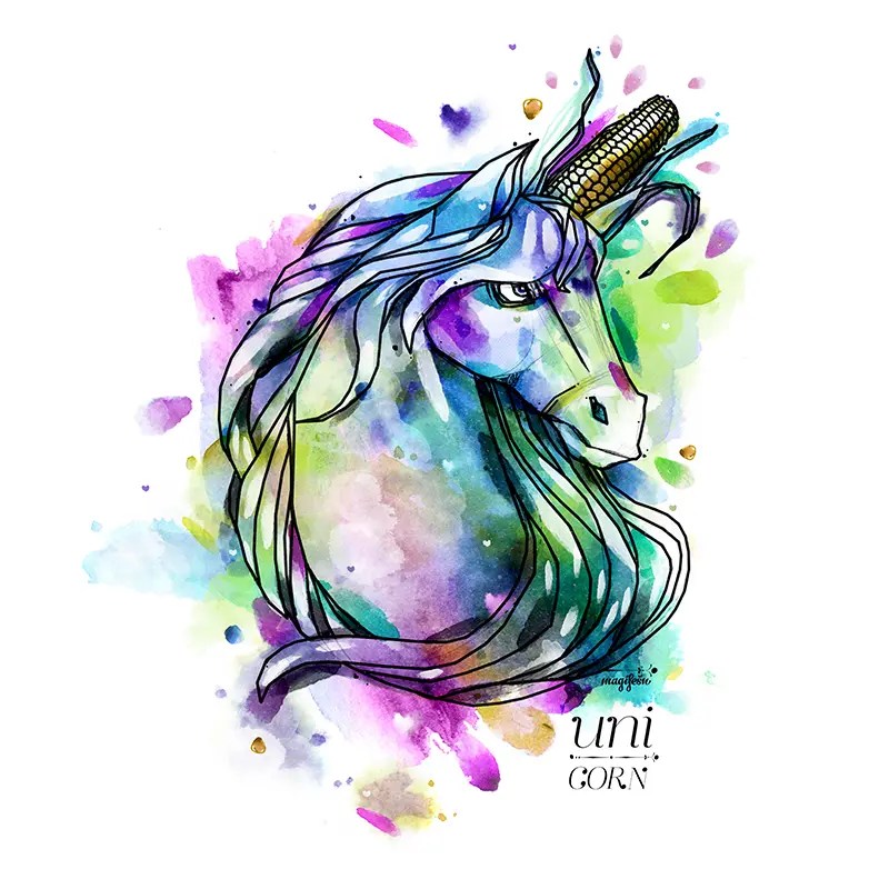 Magifešn Fair Trade Medium taška UniCORN jednorožec