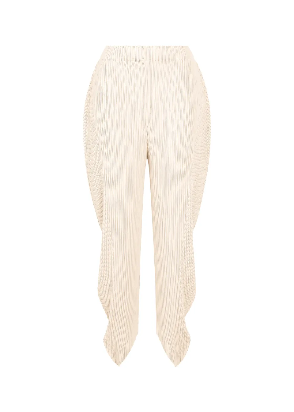 Issey Miyake Leaf Pleats kalhoty smetanové 2