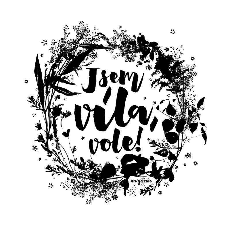 Magifešn Luční Jsem víla vole taška MEDIUM BW