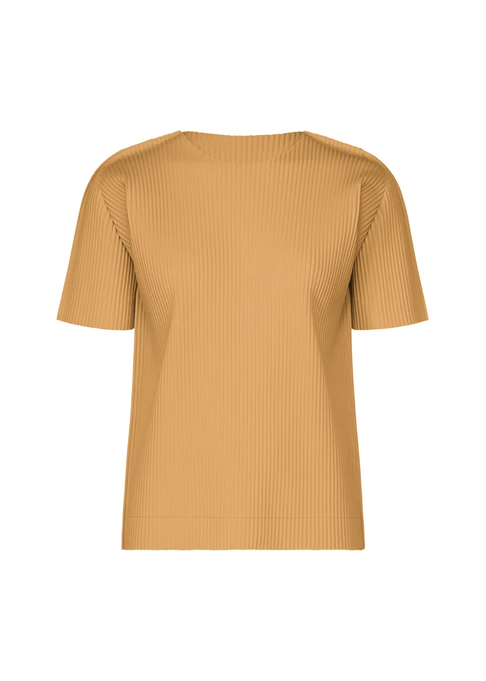 Issey Miyake Fine Knit Pleats Color 1 top camel lehký