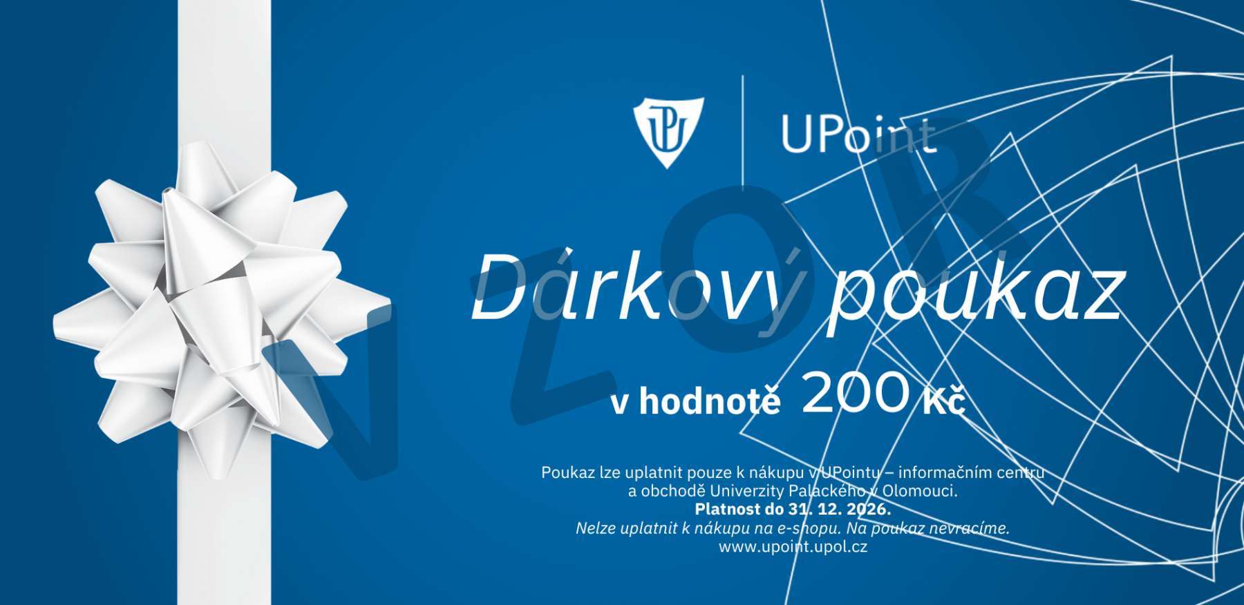 UPoint Dárkový poukaz 2026 dárkový poukaz 200 Kč