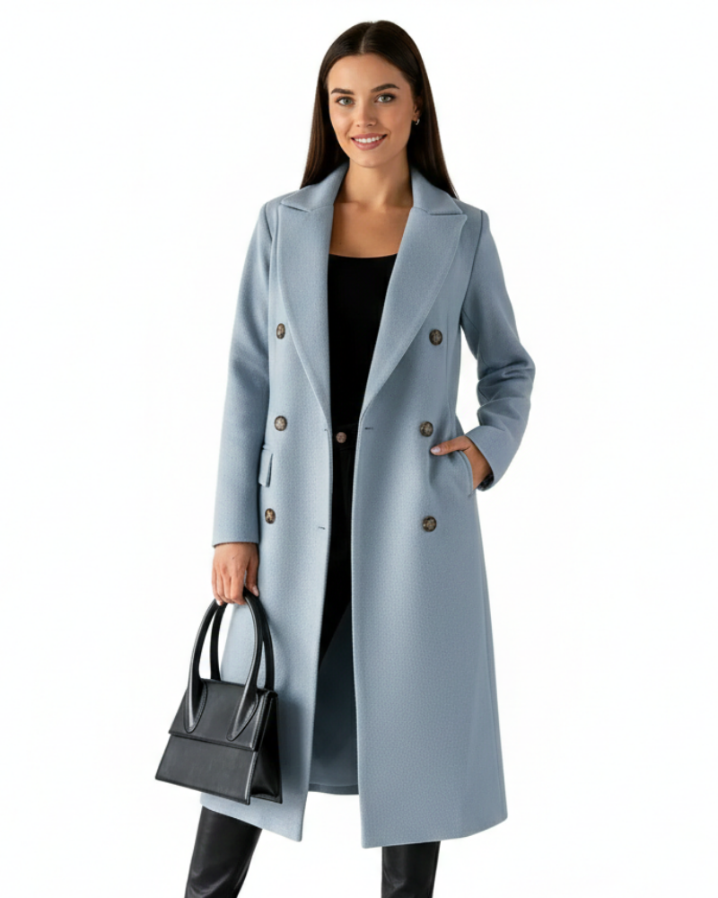 Norielle dlouhý kabát krejčovský šedý elegantní