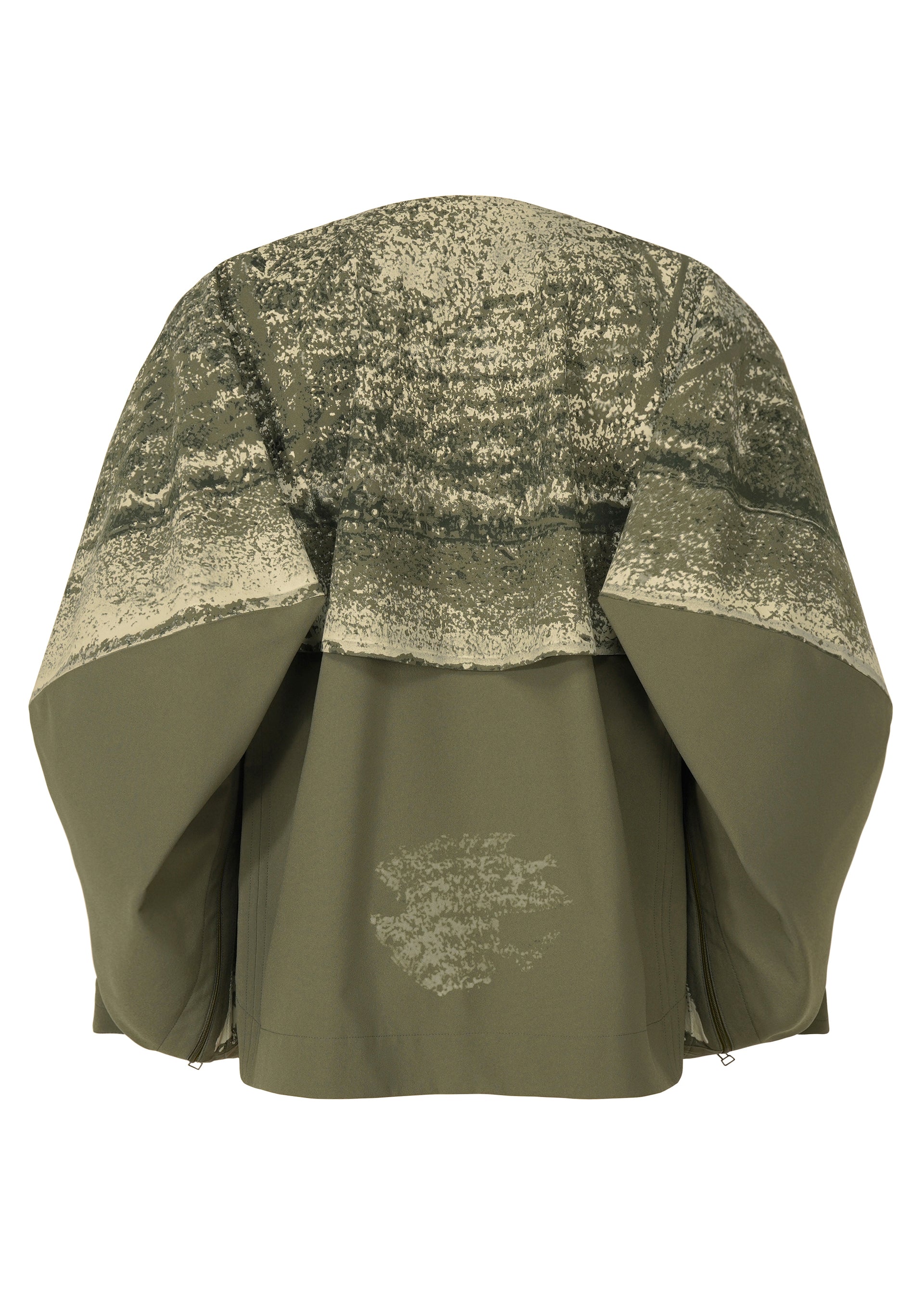 Issey Miyake Kaiyu LA61501 bunda Black celadon potisk