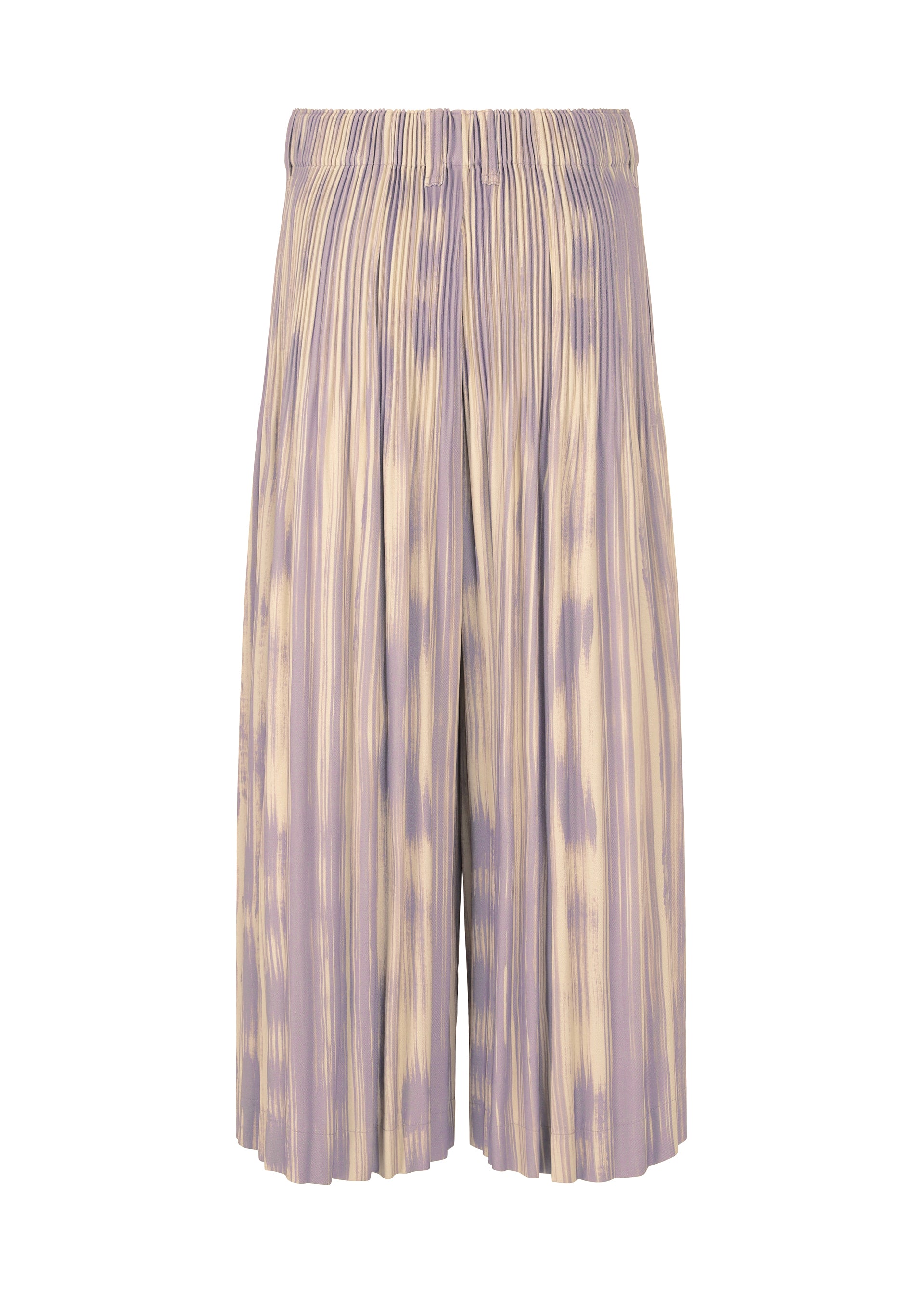 Issey Miyake Homme Plissé Brushstroke Stripe kalhoty černé plisované