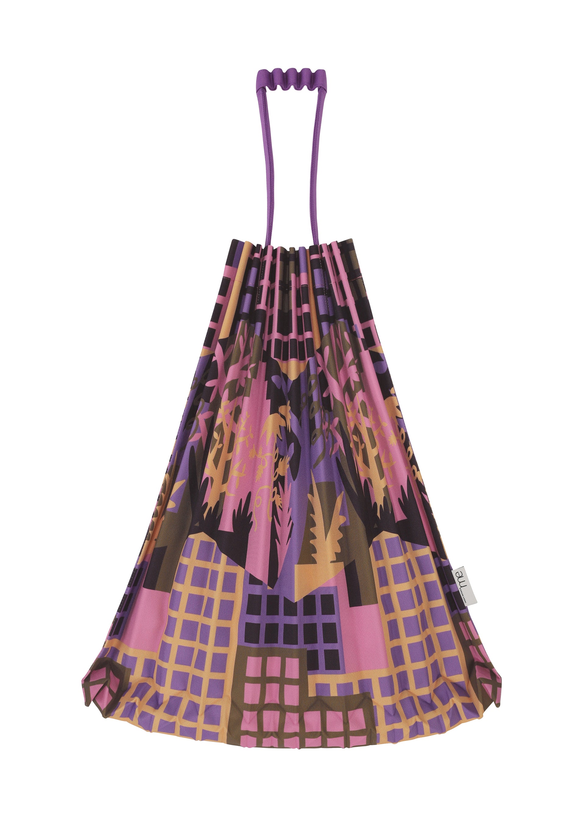Issey Miyake Building Trunk Pleats taška šedá tote