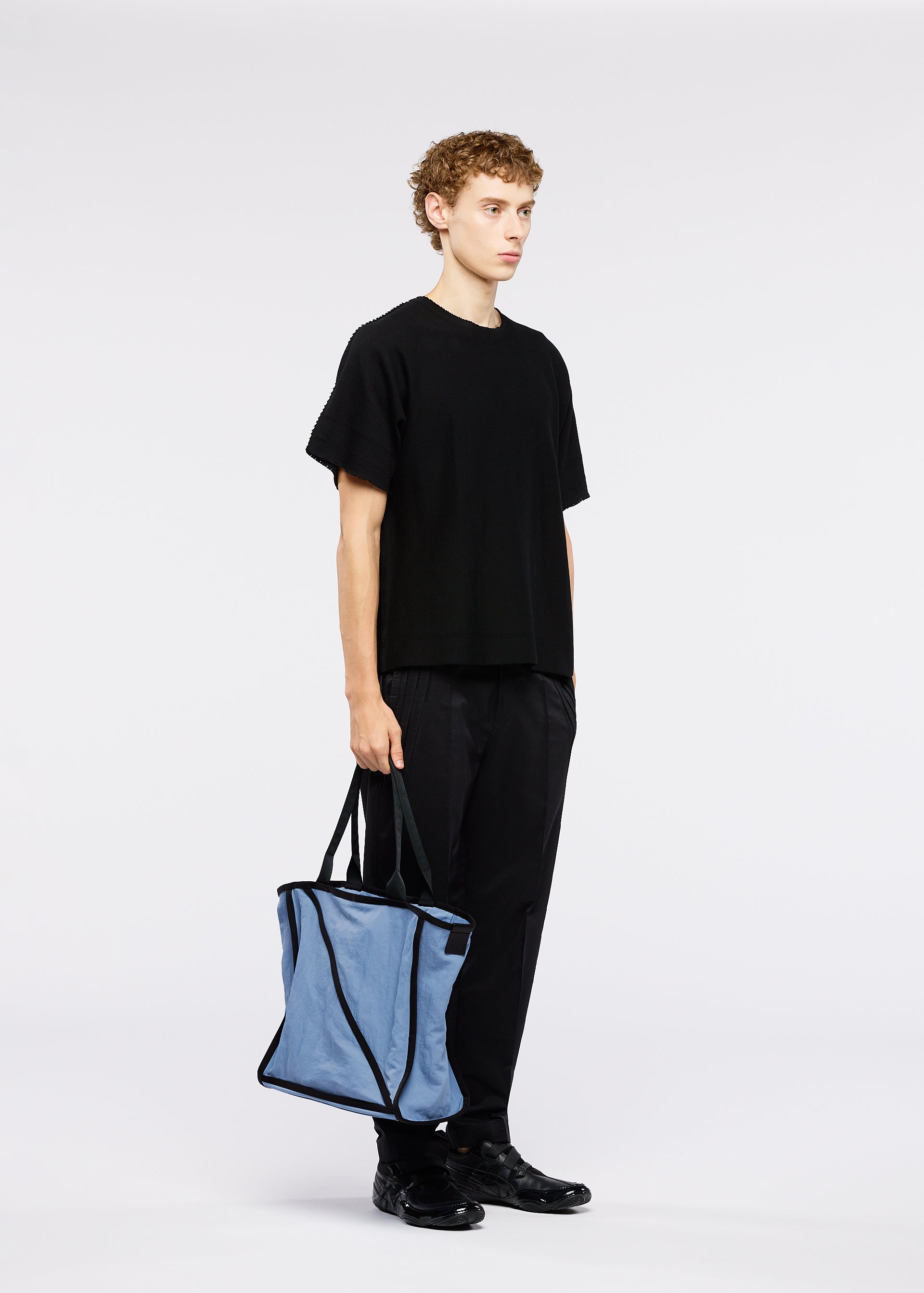 Issey Miyake Waku tote kabelka charcoal gray A4 samonosná