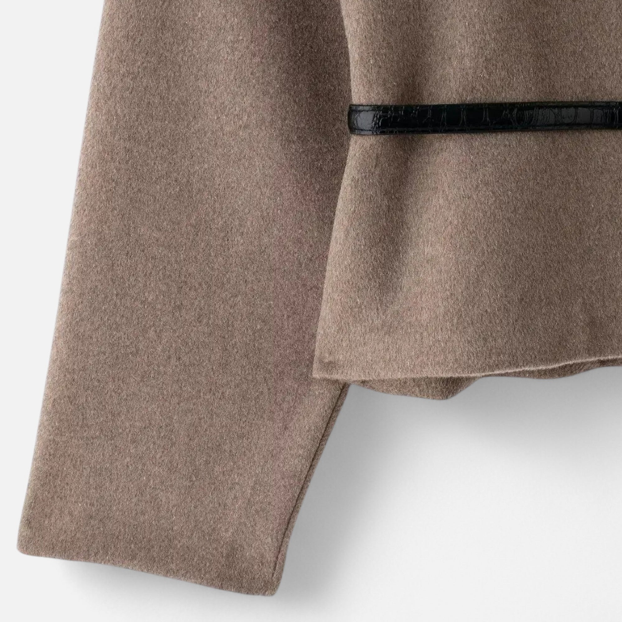 Norielle elegantní zavinovací svetr s páskem khaki
