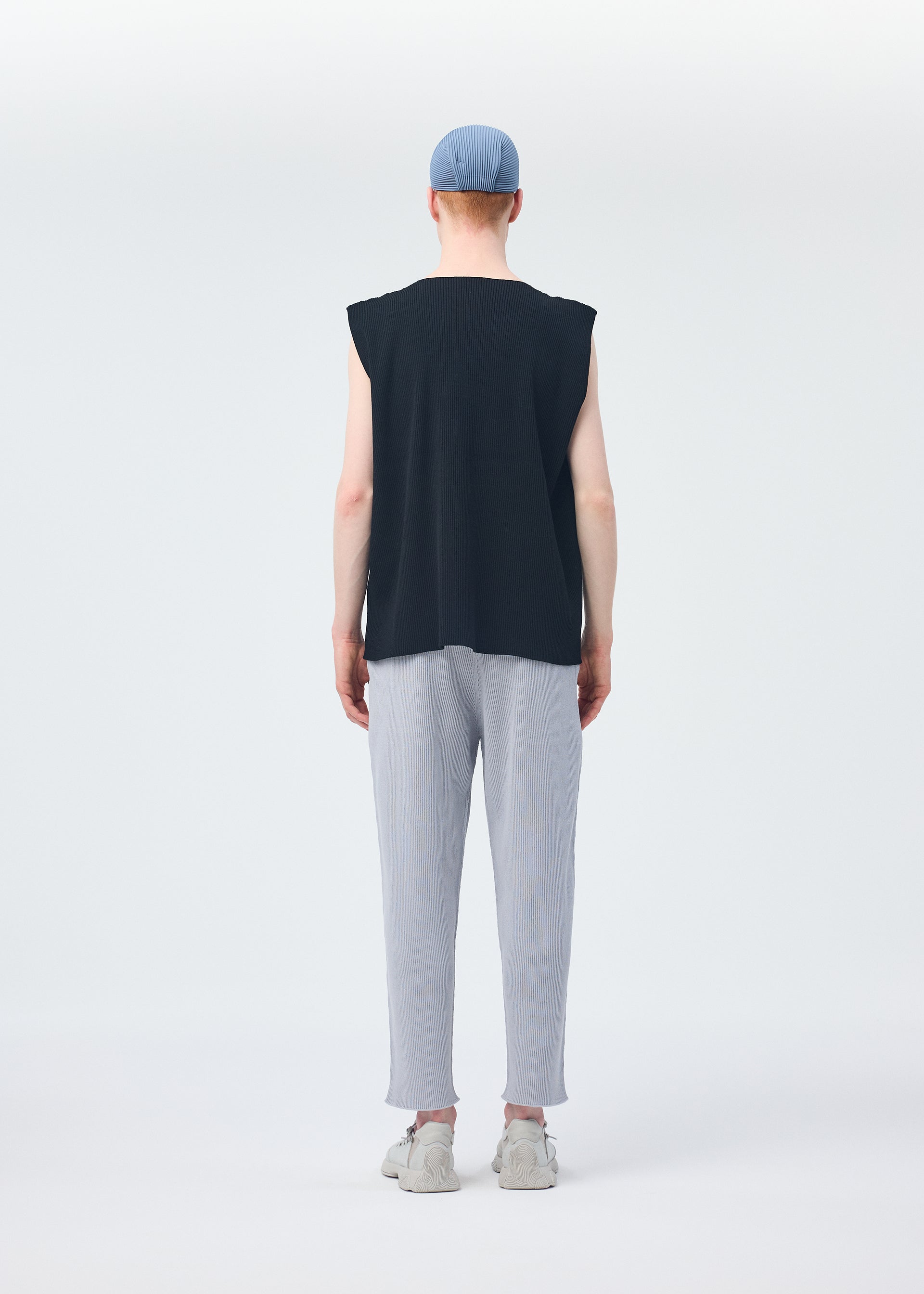 Homme Plissé Issey Miyake Pleats Cap kšiltovka slate blue