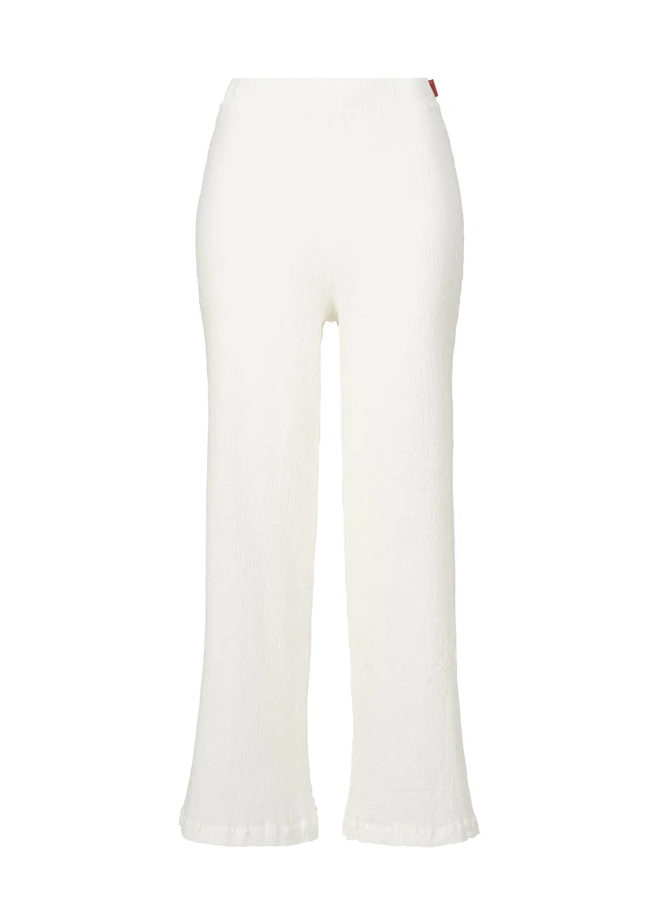 Issey Miyake Kyo Chijimi Basic kalhoty bílé široké