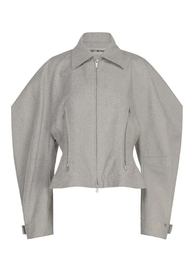 Issey Miyake Reflection bunda šedá reflexní