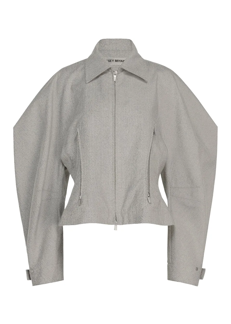 Issey Miyake Reflection bunda šedá reflexní