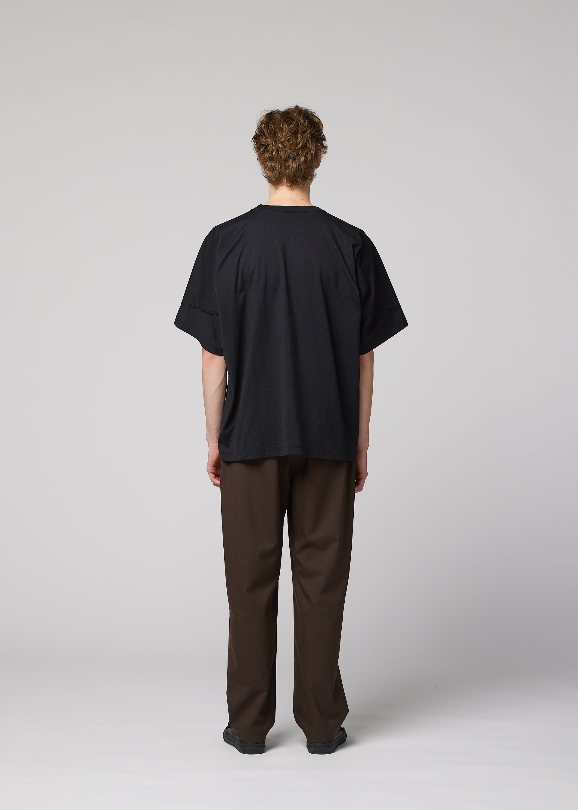 Issey Miyake Turn tričko bílé bavlněné