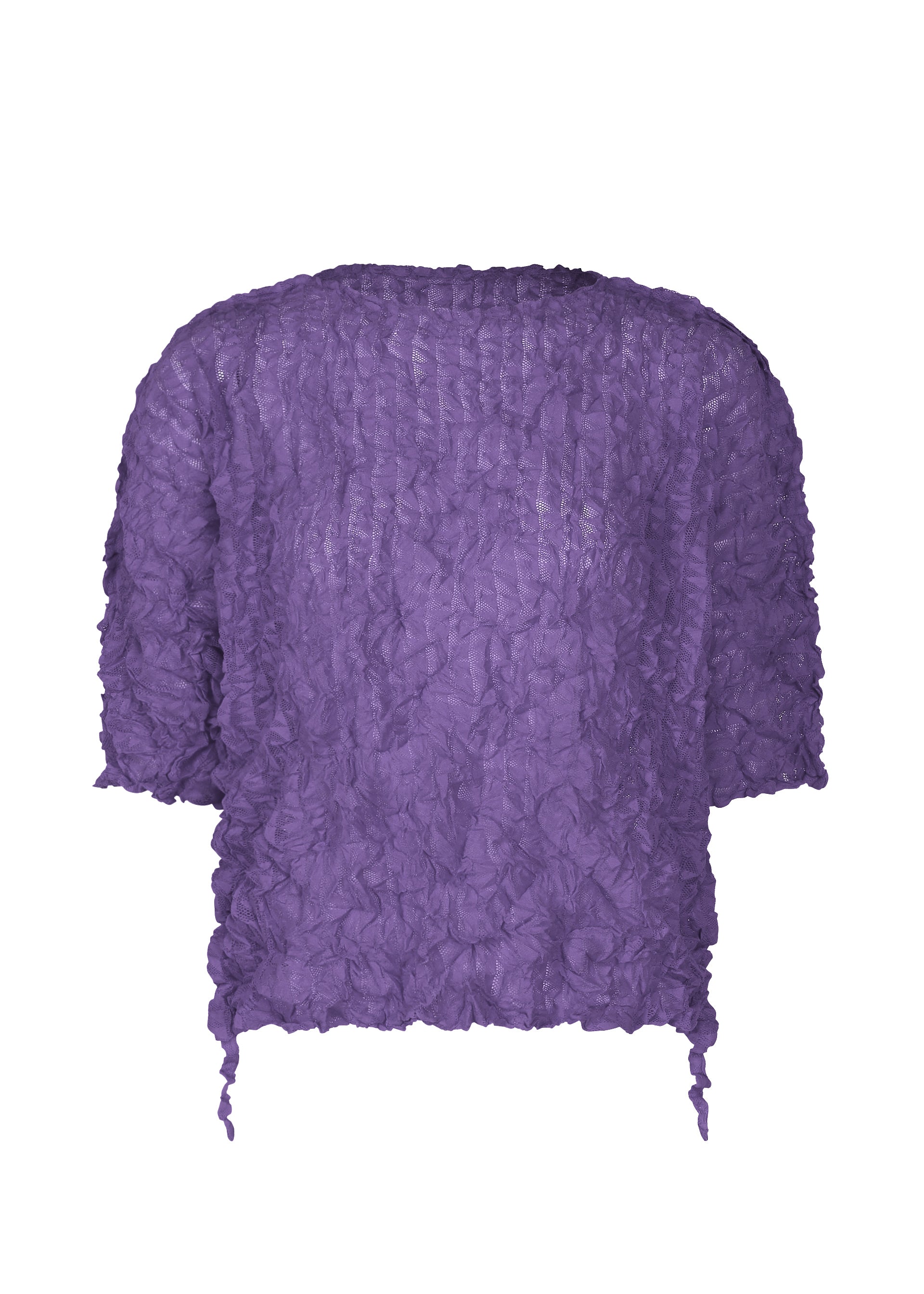 Issey Miyake Kaleidoscope Lace Meringue top bílý