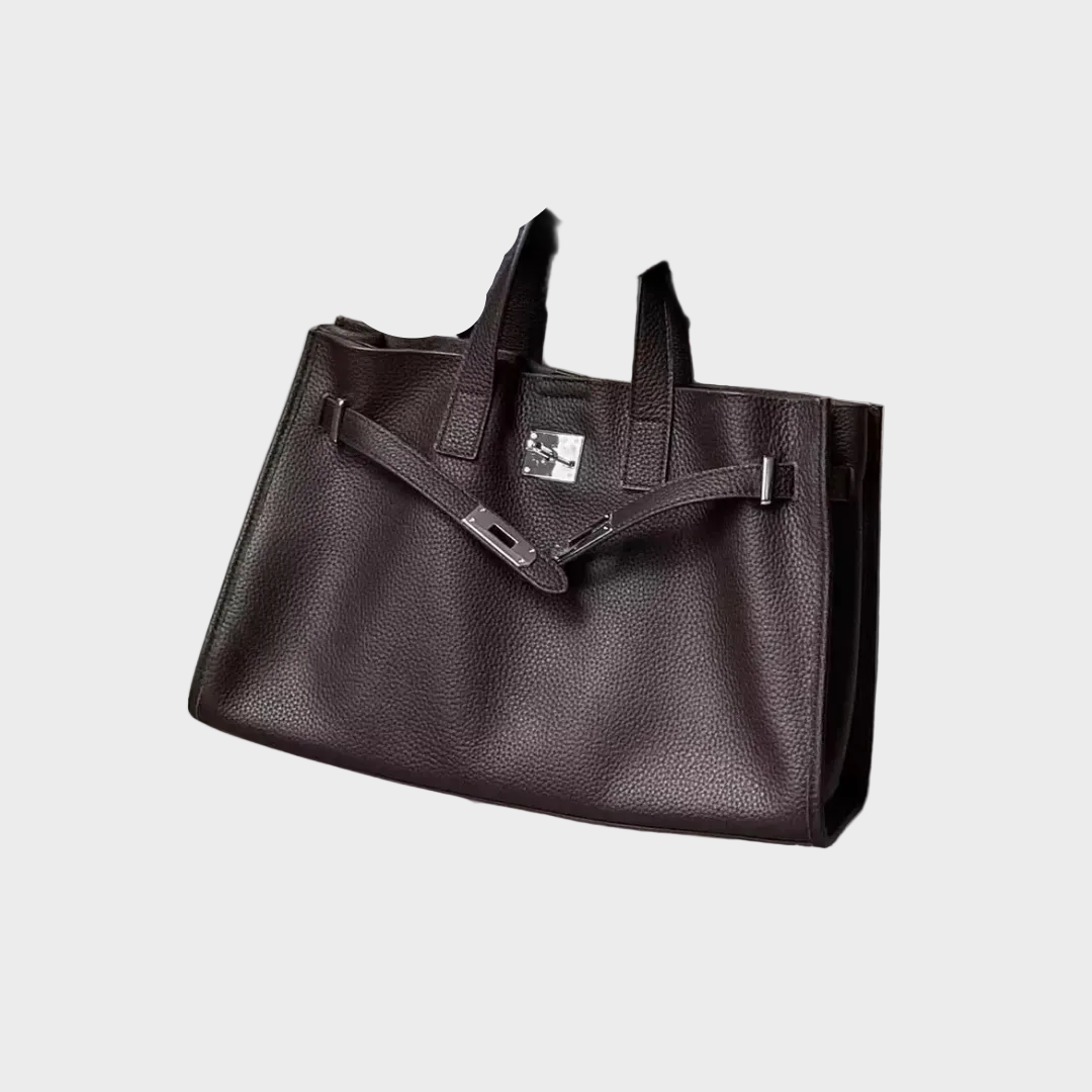 Norielle shopper kabelka s dvojitou rukojetí hnědá