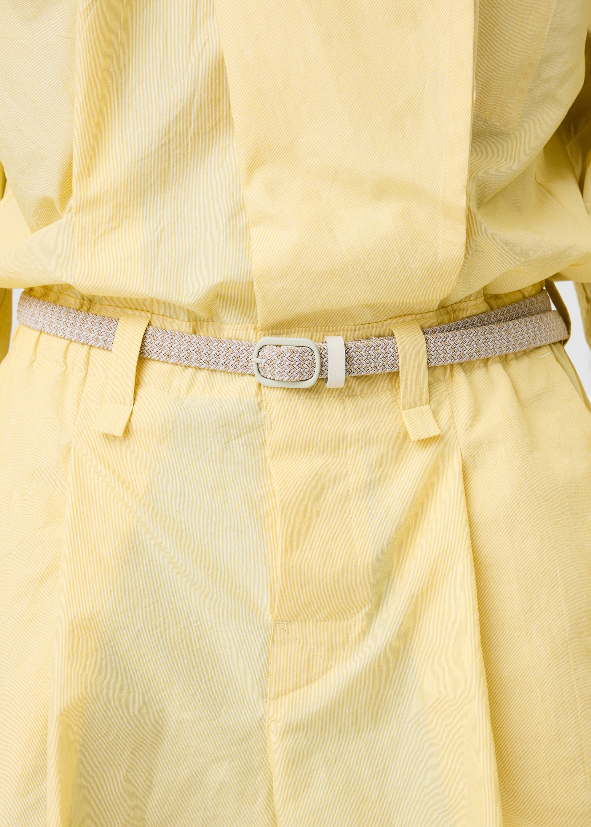 Homme Plissé Issey Miyake Braided Belt pásek hnědý
