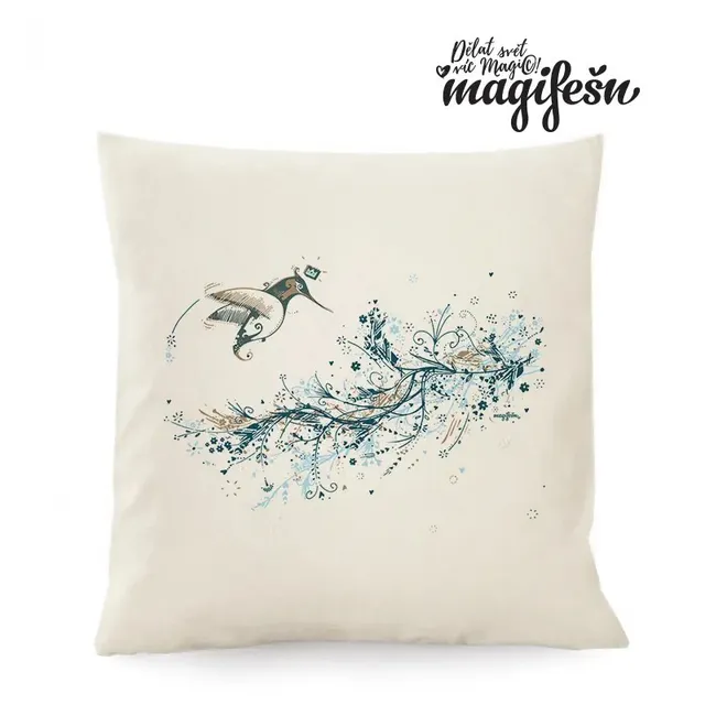 Magifešn Kolibřík polštář povlak 50x50 Fairtrade