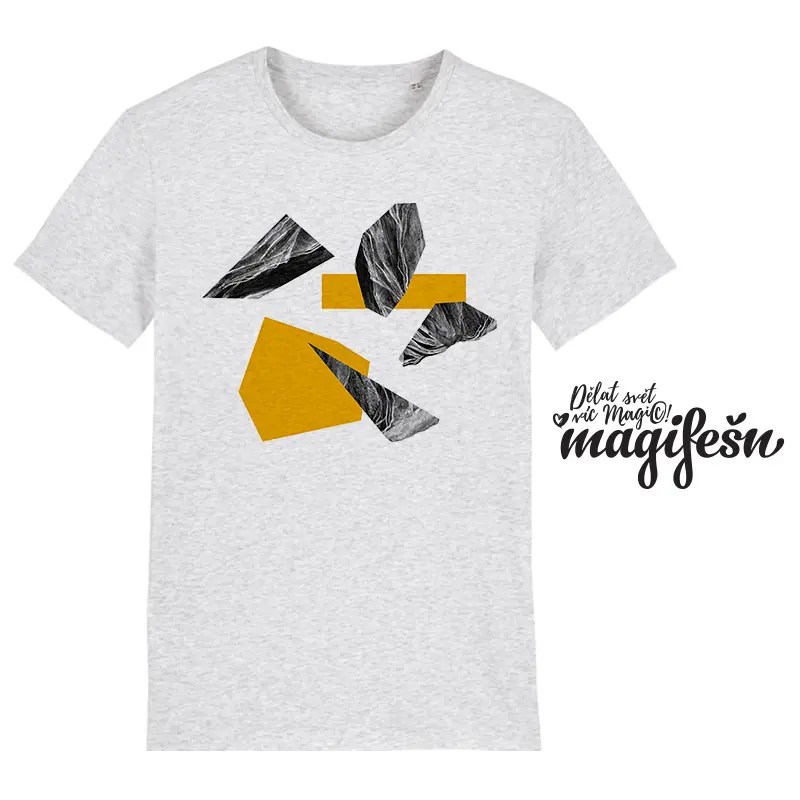 Magifešn XY Spectra tričko žluté z biobavlny