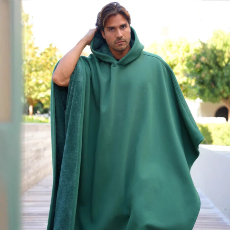Norielle oversize pončo deka s kapucí černé