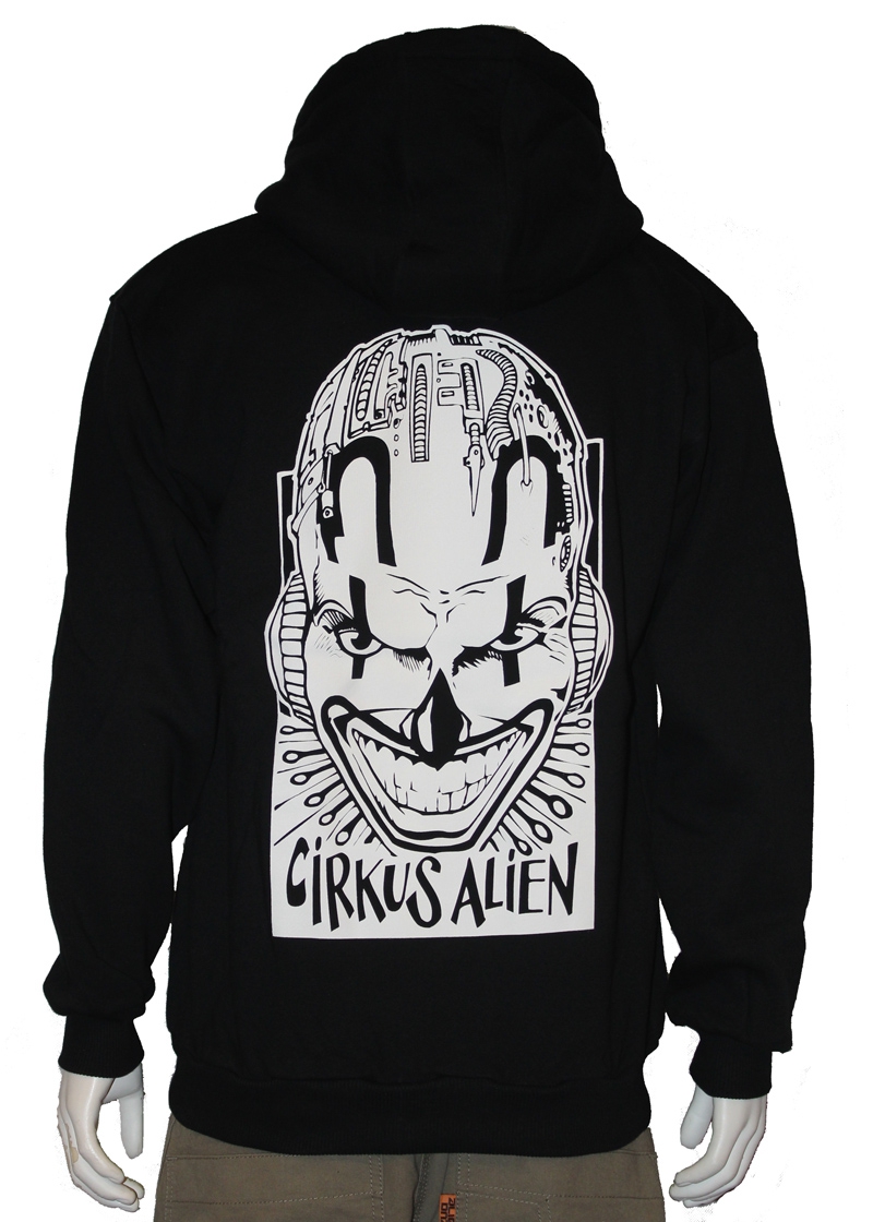 Alien DNA CA Not Dead Yet mikina černá na zip 340gsm