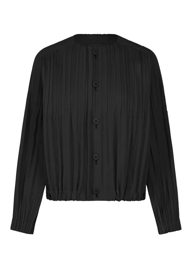 Issey Miyake Pleats Please Smooth Coat kabát černý vel. 3