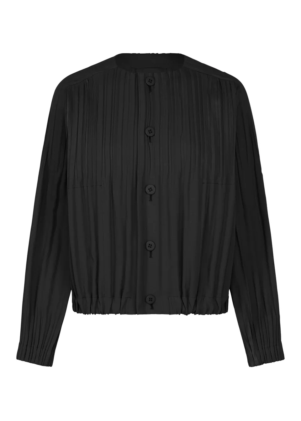 Issey Miyake Pleats Please Smooth Coat kabát černý vel. 3