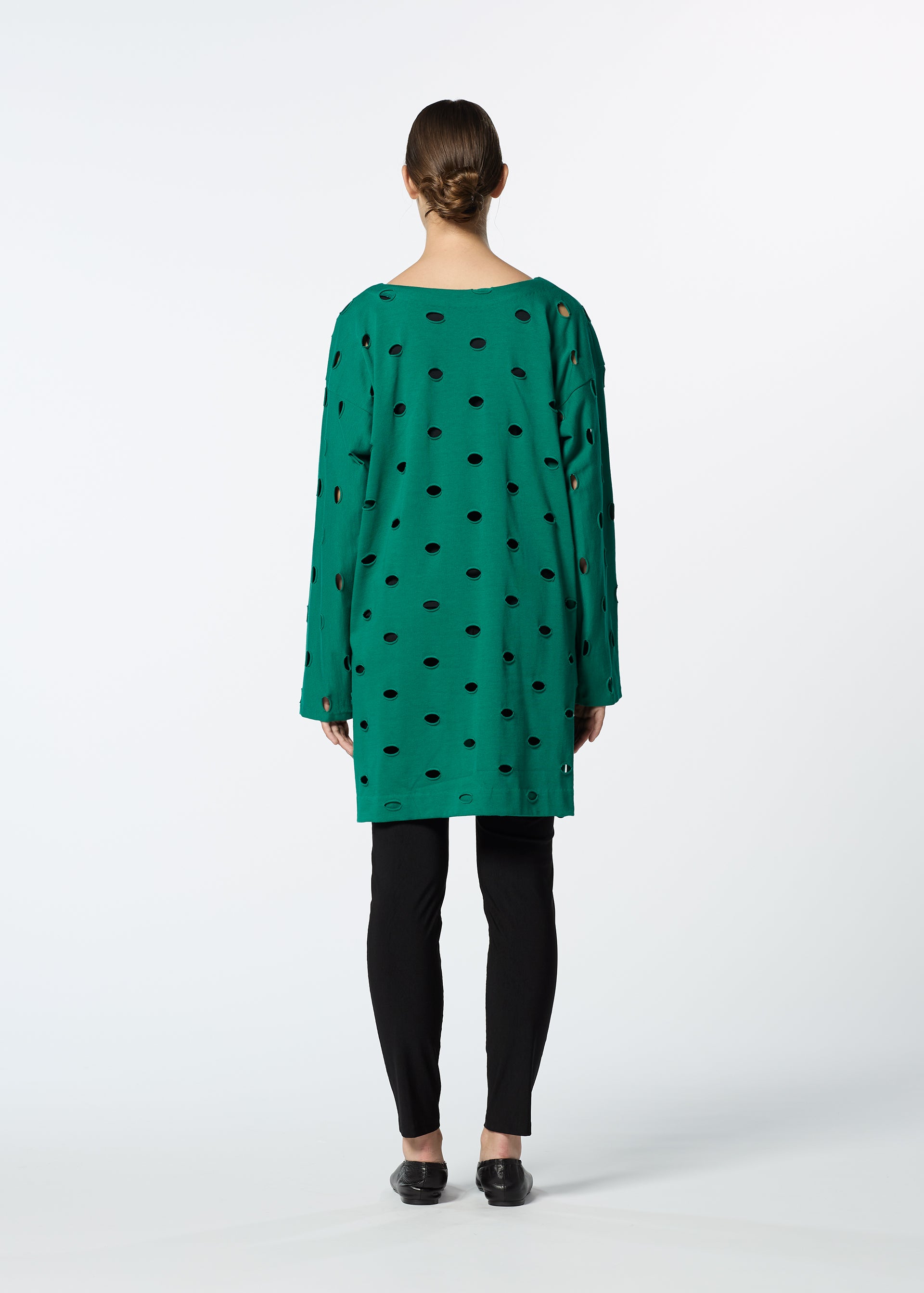 Issey Miyake HaaT Nylon Stretch Bottom kalhoty černé strečové