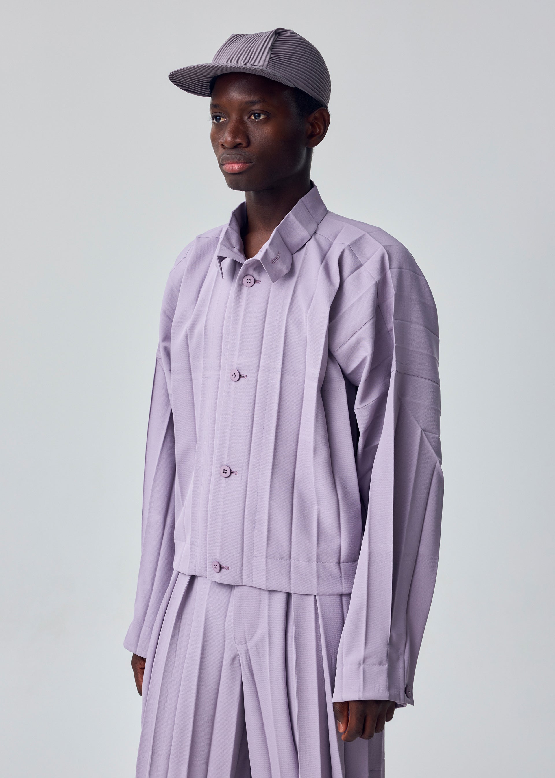 Issey Miyake Pleats Cap kšiltovka černá plisovaná