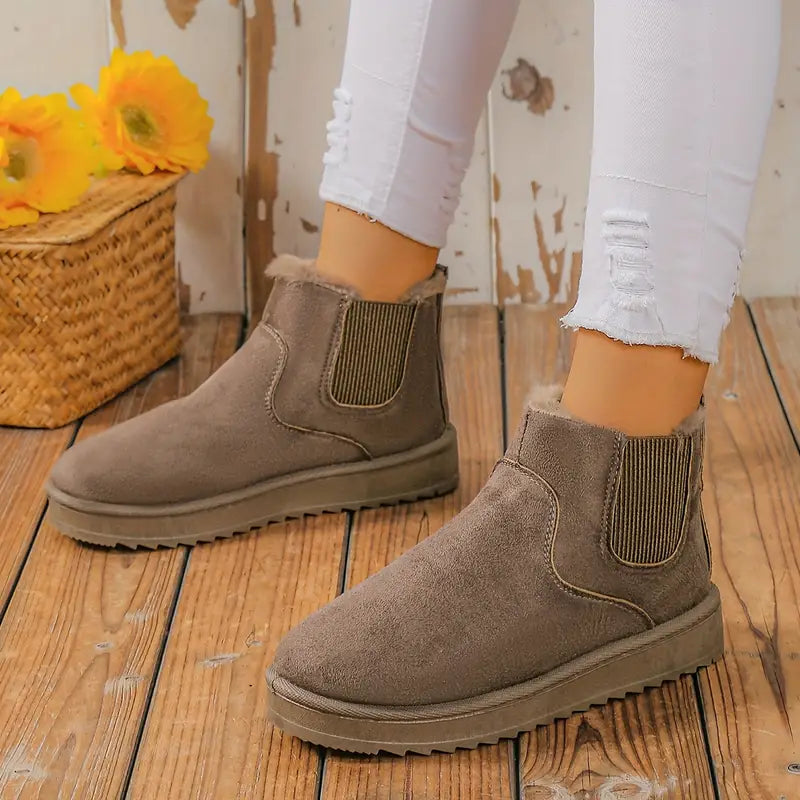 Norielle Casual Confort zimní kozačky hnědé zateplené