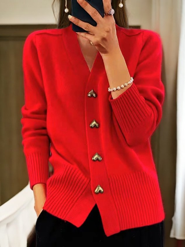 Norielle cardigan pletený černý XS srdíčka