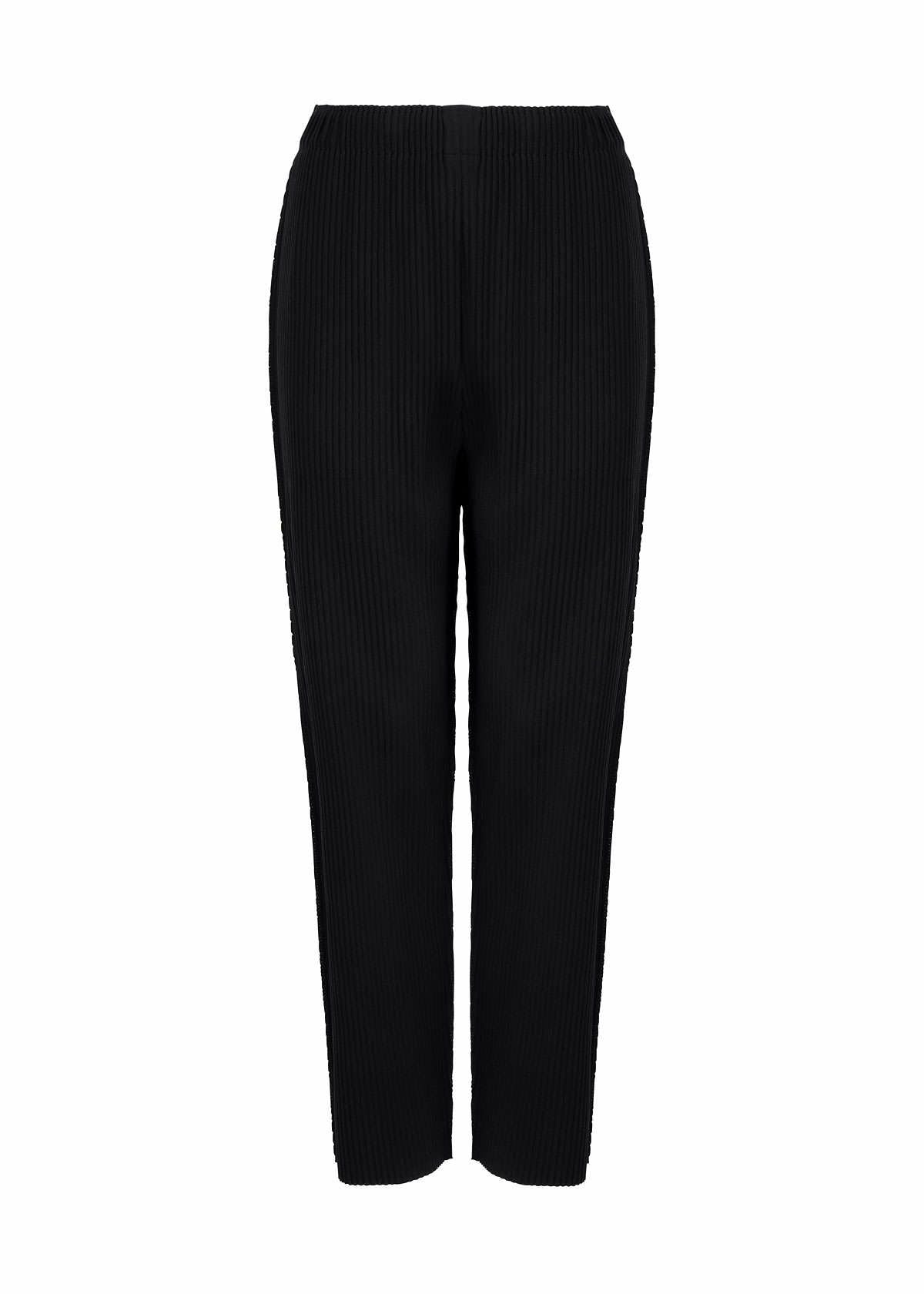Issey Miyake Fine Knit Pleats kalhoty bílé lehký úplet