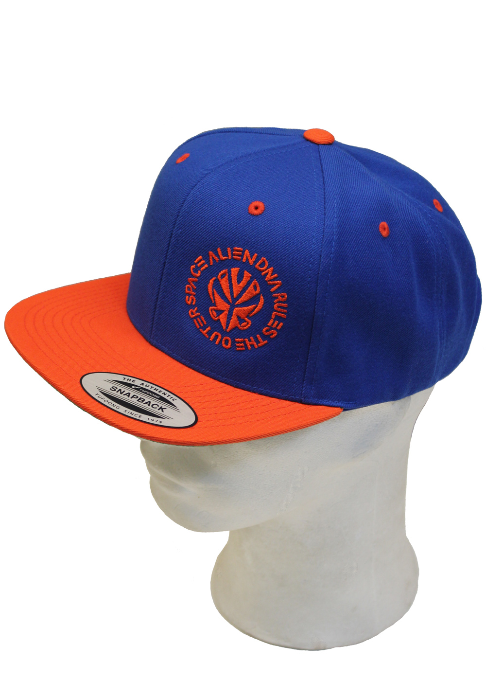 Alien DNA Outer Space snapback kšiltovka modro-oranžová