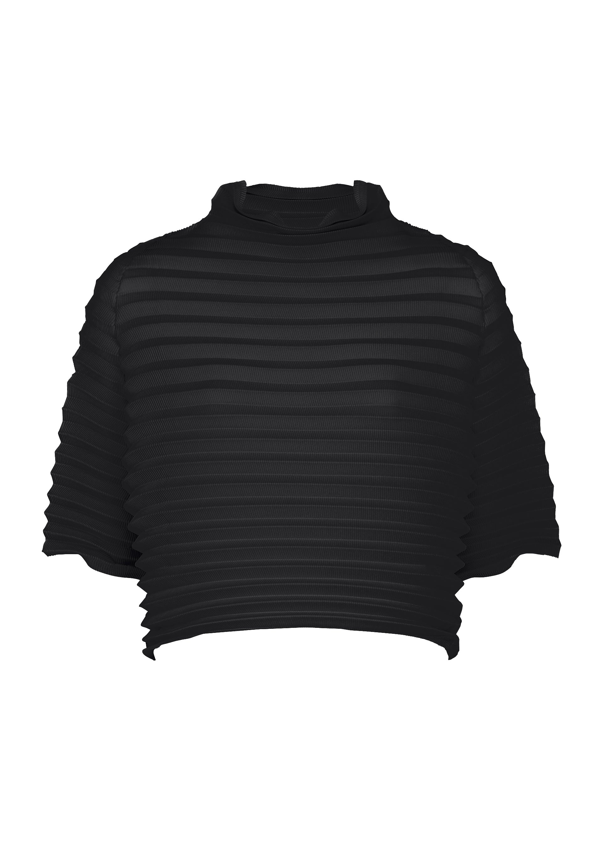 Issey Miyake Accordion Stretch Pleats top šedá plisovaný