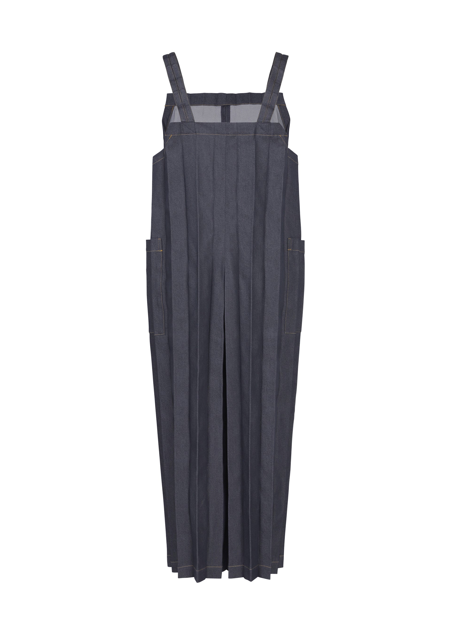me Issey Miyake Denim Pleats Bottom overal černá denimový
