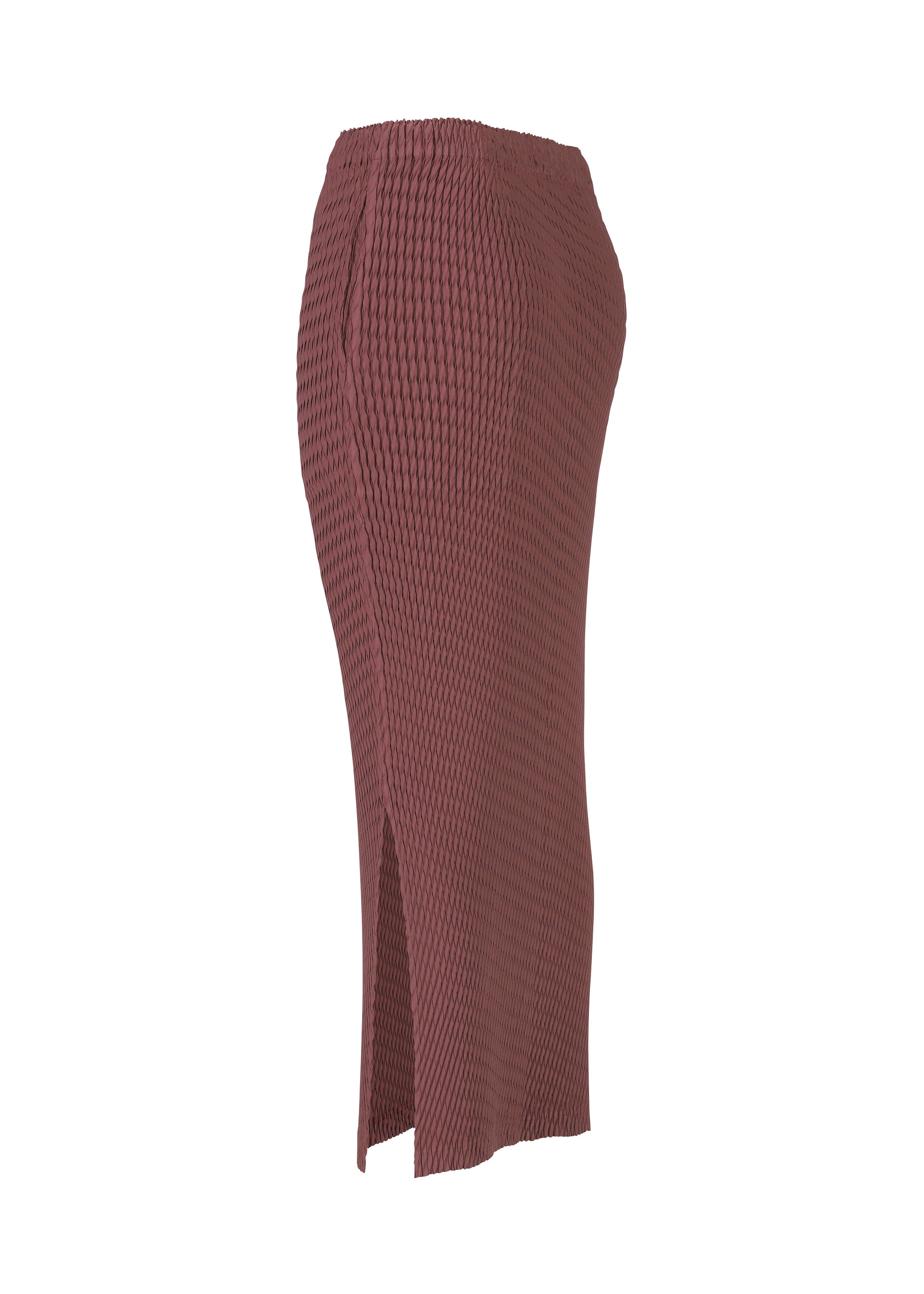 Issey Miyake Sleek Pleats sukně černá saténová