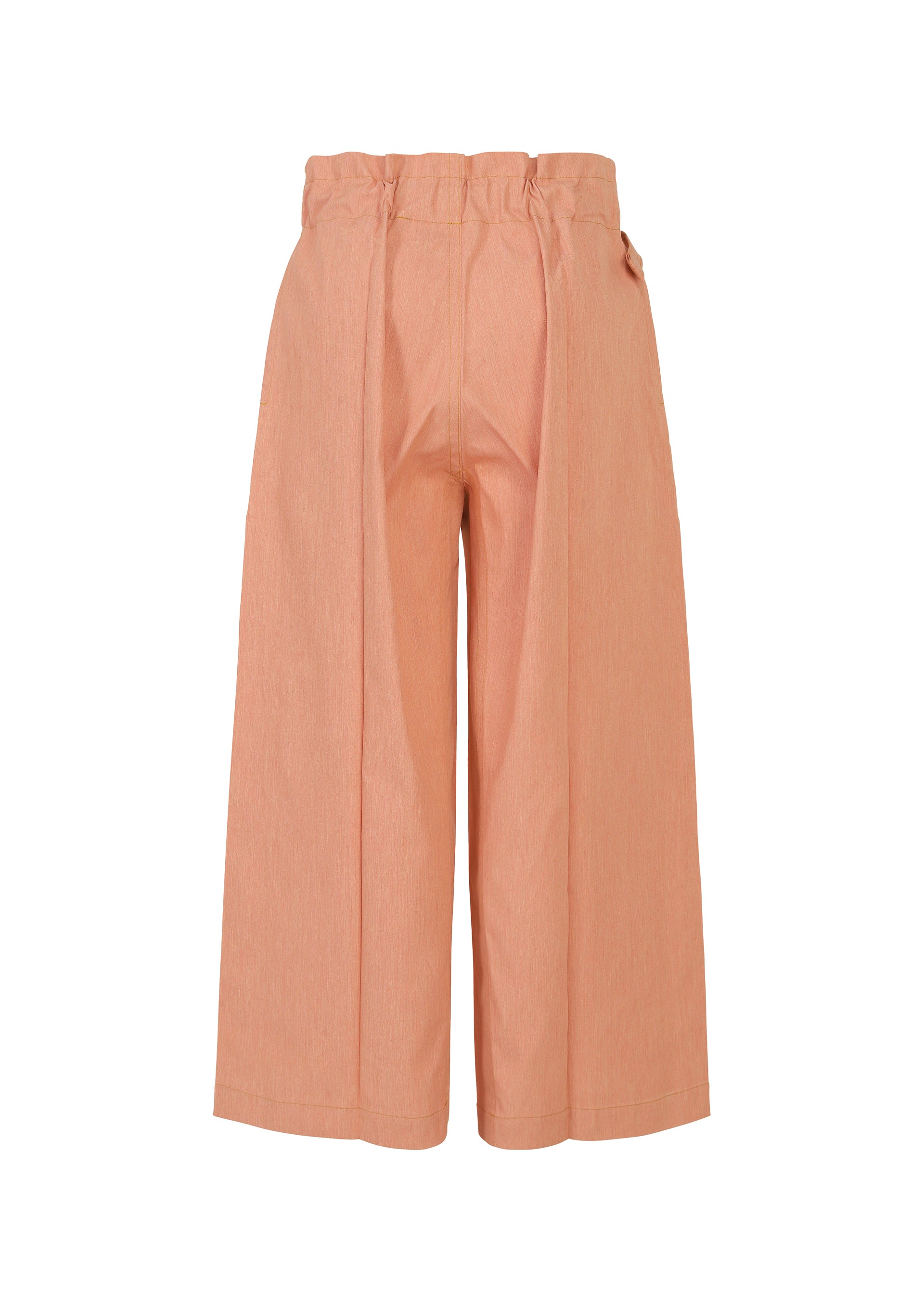 Issey Miyake Flat Denim Seasonal široké kalhoty salmon pink