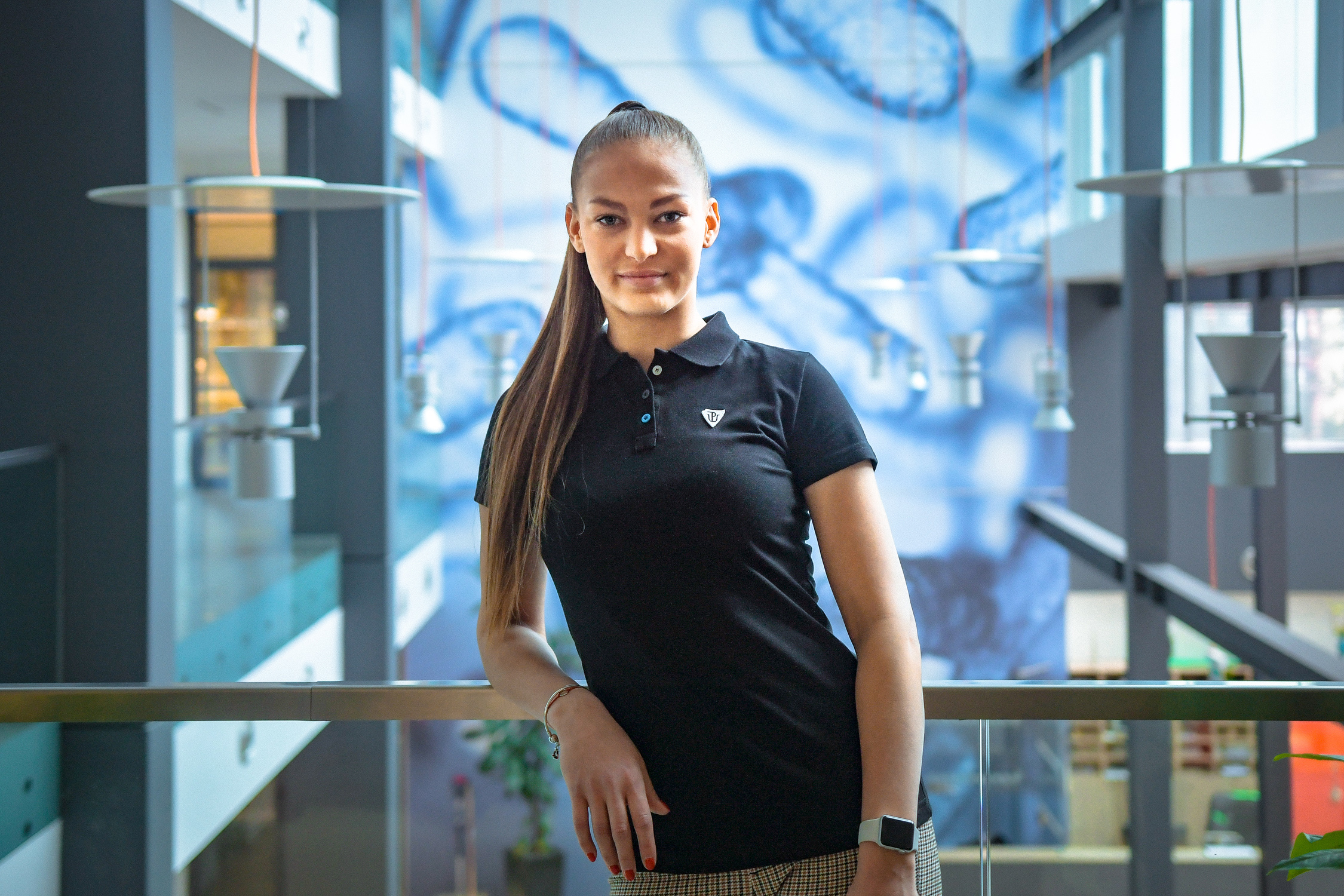UPoint UniWearCity Polo UWC tričko černé dámské