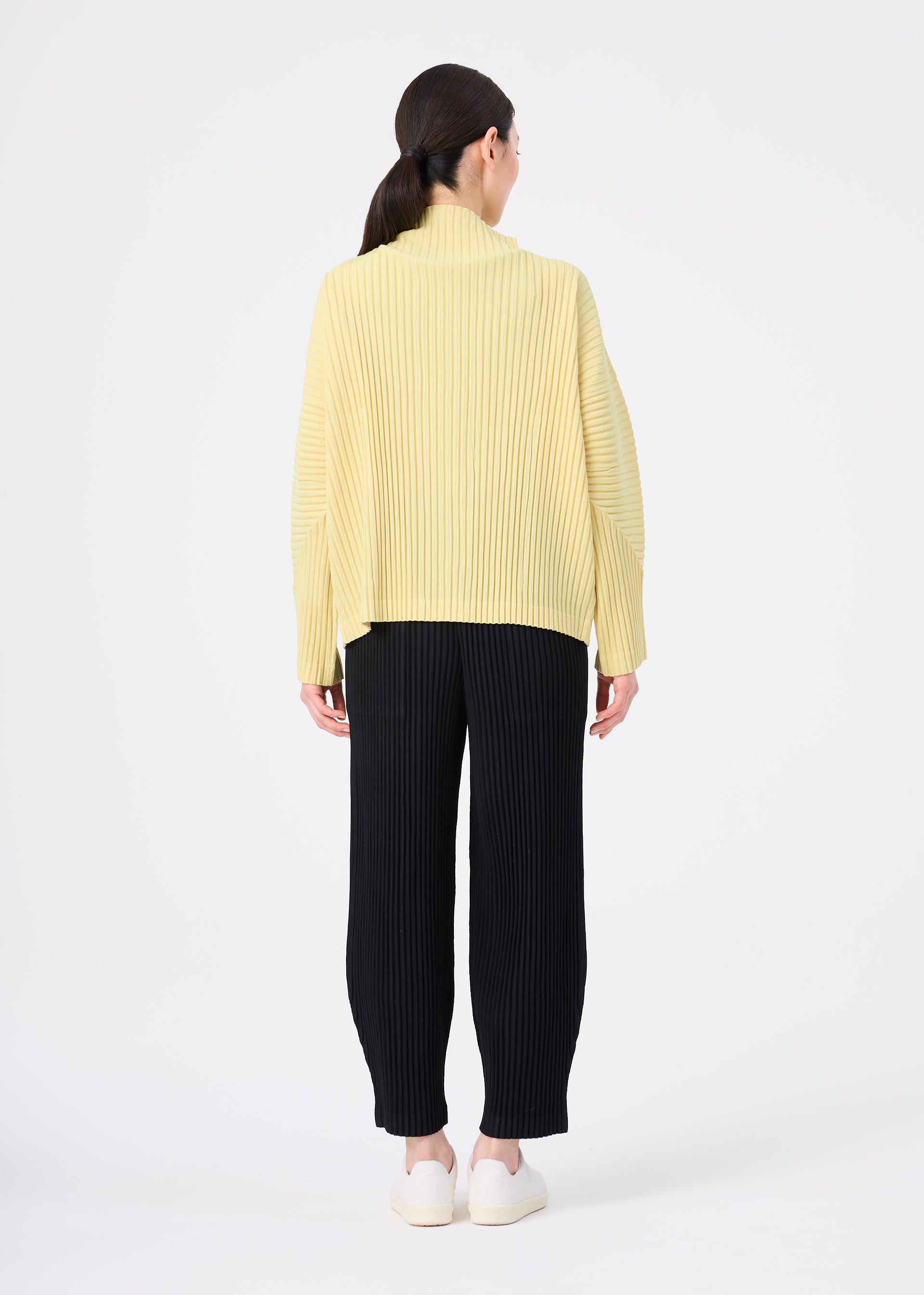 Issey Miyake Corduroy Pleats kalhoty taupe široké