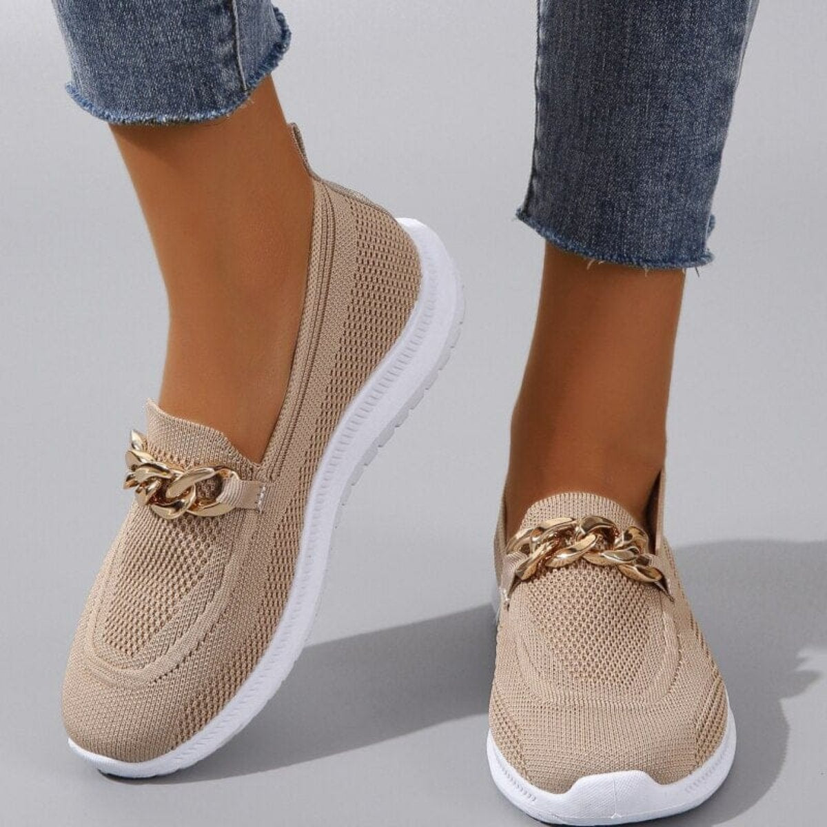 Norielle FashionFlex boty pohodlné béžové prodyšné
