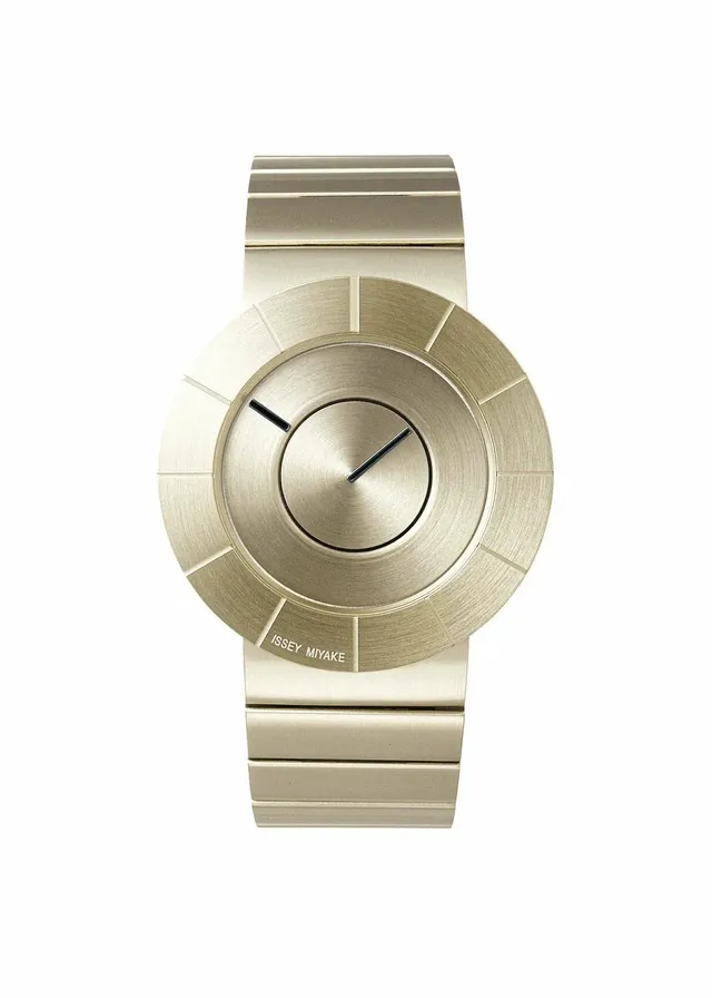 Issey Miyake TO hodinky světle zlaté kovové