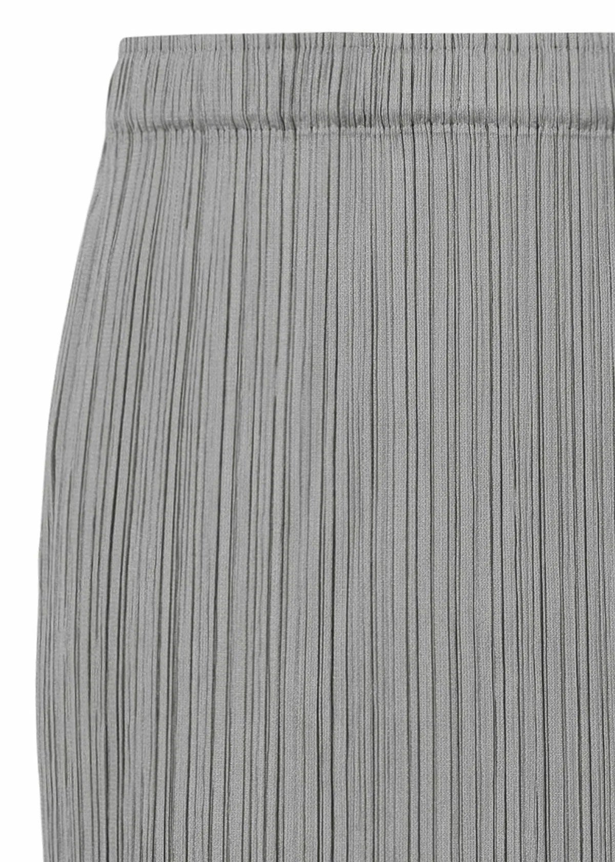 Issey Miyake Basics sukně světle šedá plisovaná