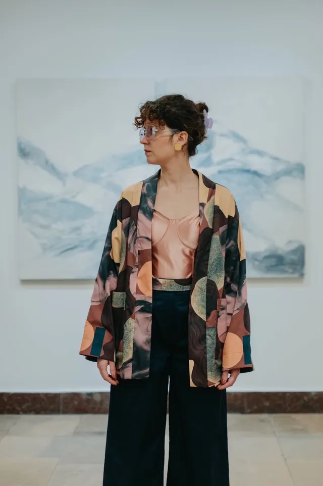 Aurelia & Zwei Frauen Aspen kimono vintage bavlněné