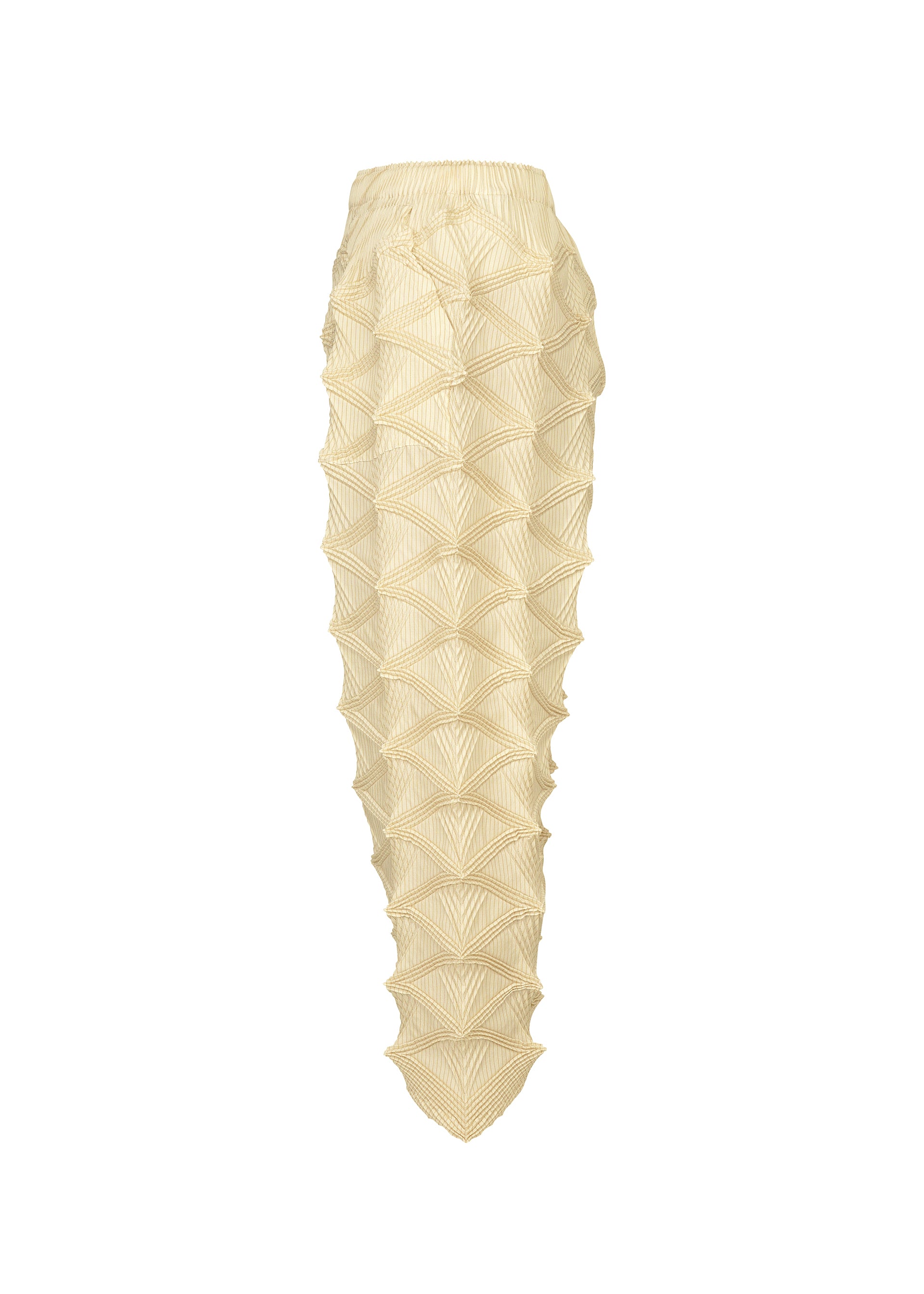 Issey Miyake TYPE-O 023 kalhoty ivory vel. 3 plisované