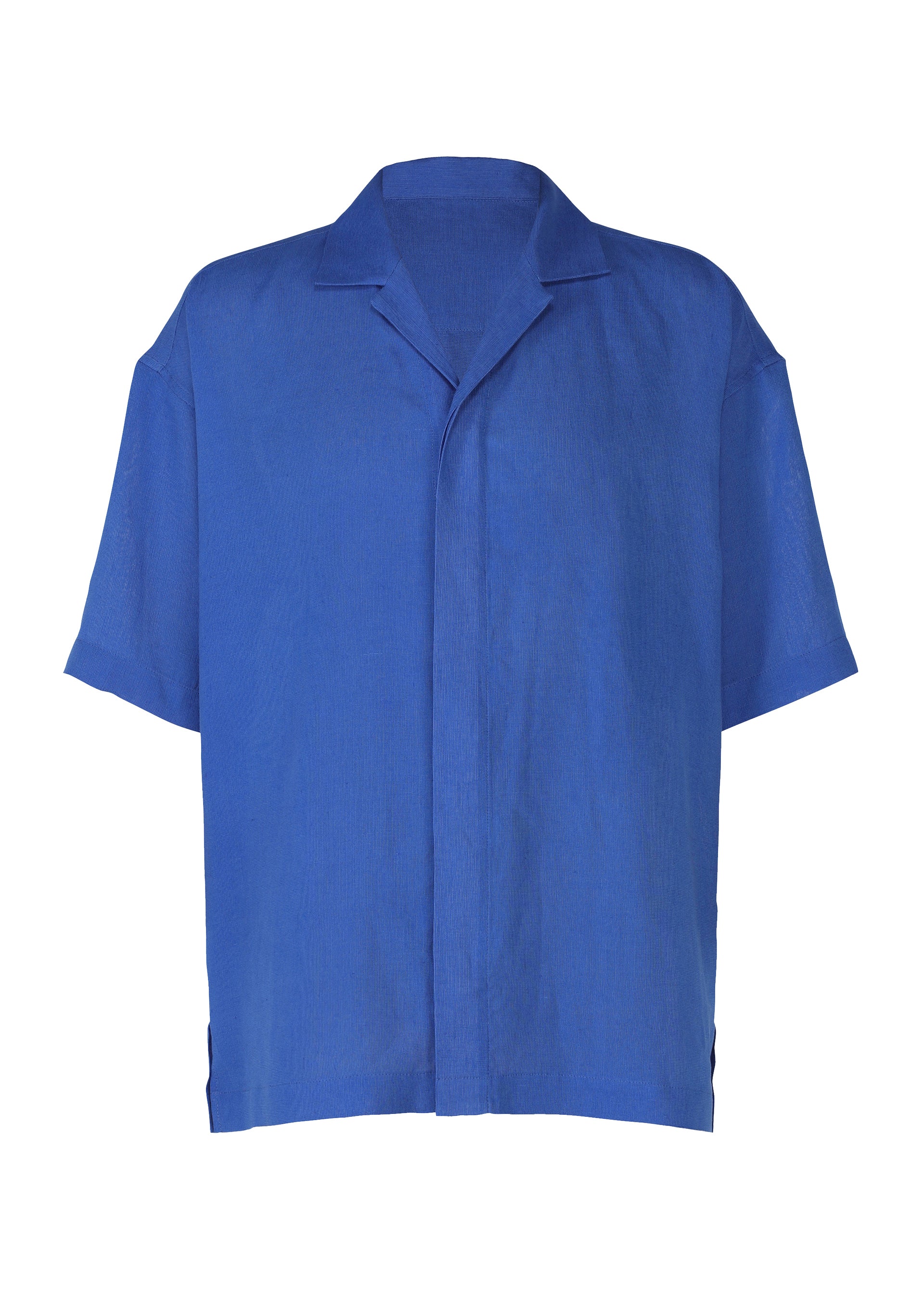 Issey Miyake Floating Linen pánská košile blue lněná