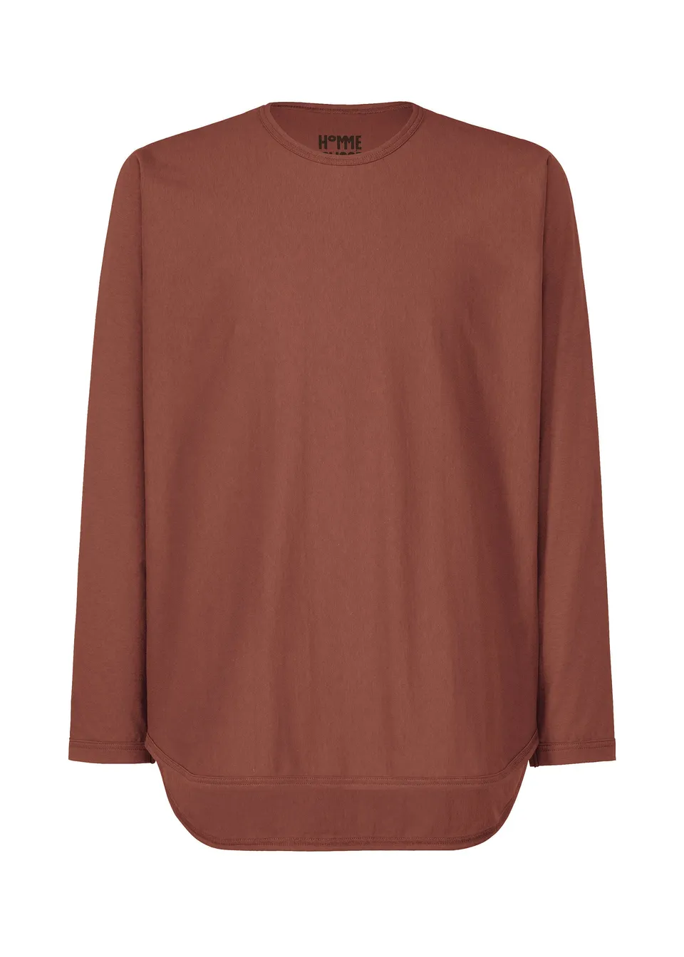 Issey Miyake Release-T 1 tričko s dlouhým rukávem hnědé