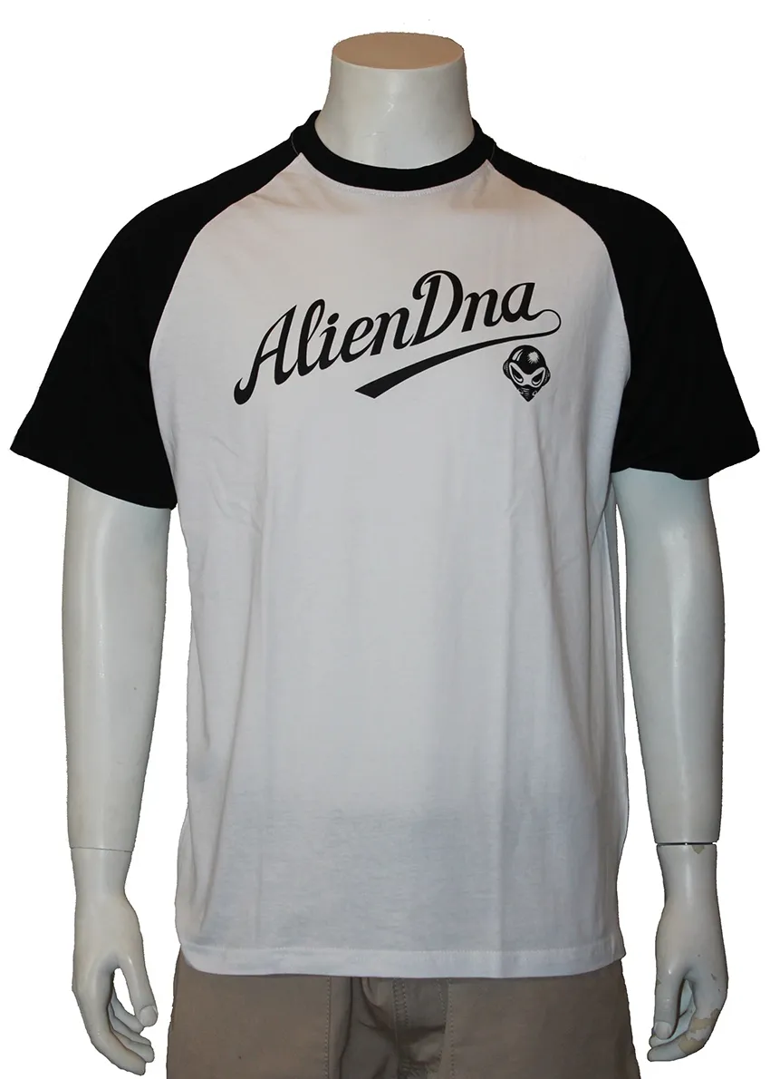 Alien DNA Vinyl Riders pánské tričko bílo-černé bavlna